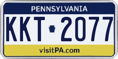 PA license plate KKT2077