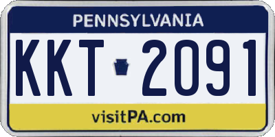 PA license plate KKT2091