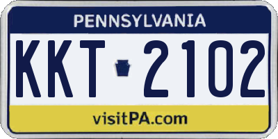 PA license plate KKT2102