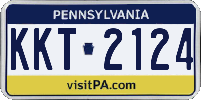 PA license plate KKT2124