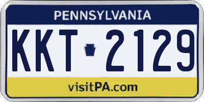 PA license plate KKT2129