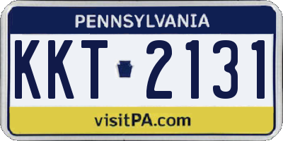 PA license plate KKT2131