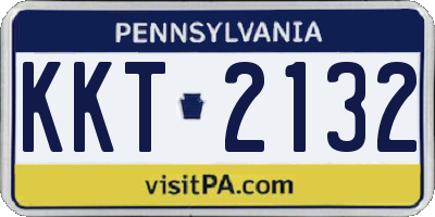 PA license plate KKT2132