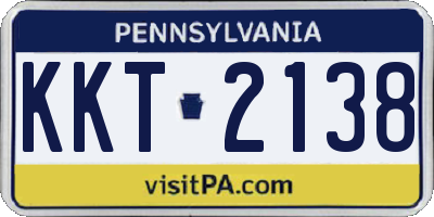 PA license plate KKT2138