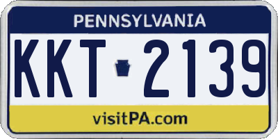 PA license plate KKT2139