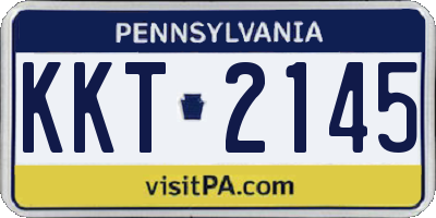 PA license plate KKT2145