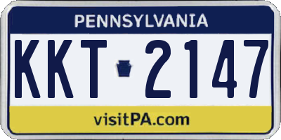 PA license plate KKT2147