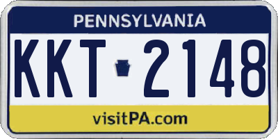 PA license plate KKT2148