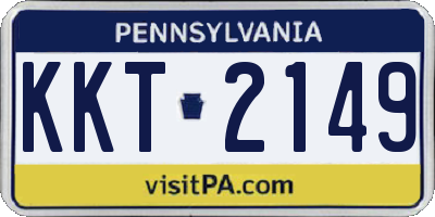 PA license plate KKT2149