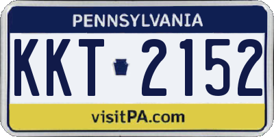 PA license plate KKT2152