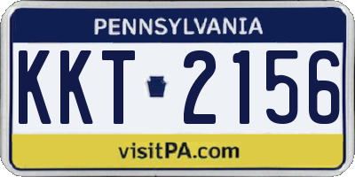 PA license plate KKT2156