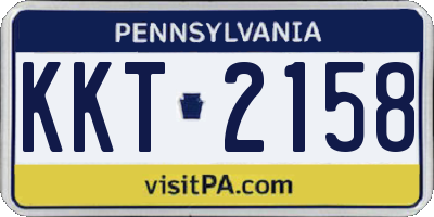 PA license plate KKT2158