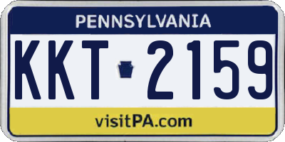 PA license plate KKT2159