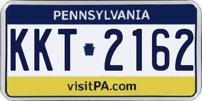 PA license plate KKT2162