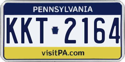 PA license plate KKT2164