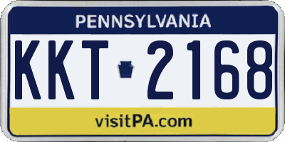 PA license plate KKT2168