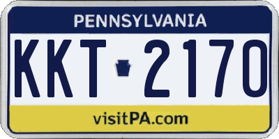 PA license plate KKT2170