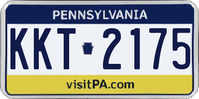 PA license plate KKT2175