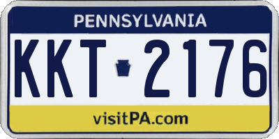 PA license plate KKT2176
