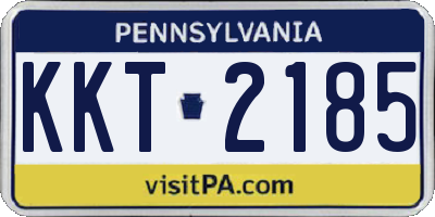 PA license plate KKT2185