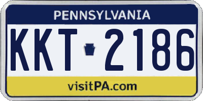 PA license plate KKT2186