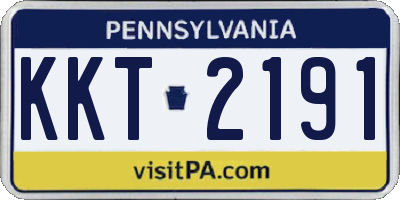 PA license plate KKT2191