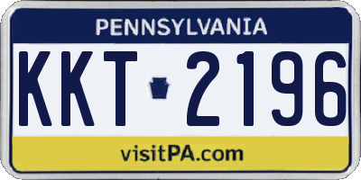 PA license plate KKT2196