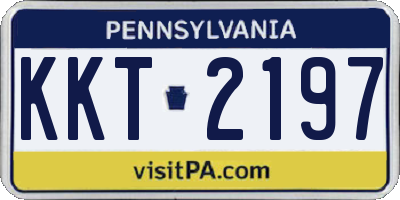 PA license plate KKT2197