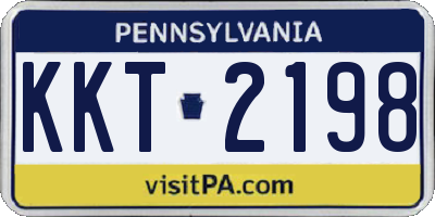 PA license plate KKT2198