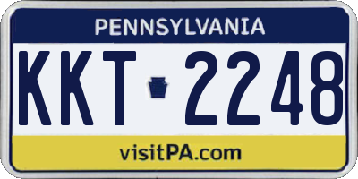 PA license plate KKT2248