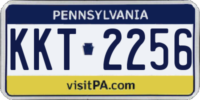 PA license plate KKT2256
