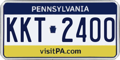 PA license plate KKT2400