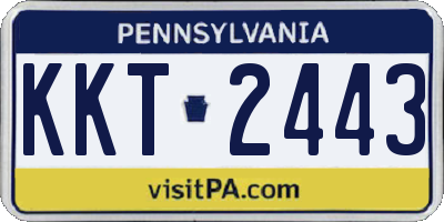 PA license plate KKT2443