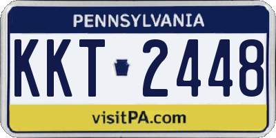 PA license plate KKT2448