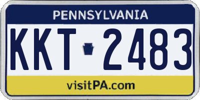 PA license plate KKT2483