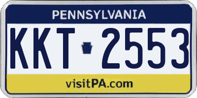 PA license plate KKT2553