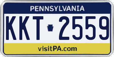 PA license plate KKT2559