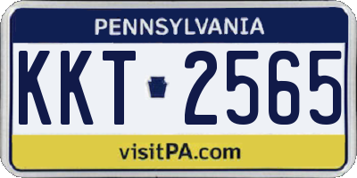 PA license plate KKT2565