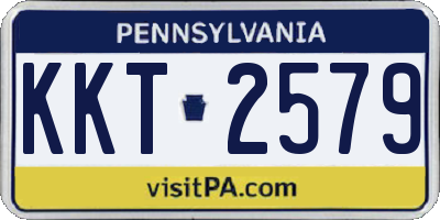 PA license plate KKT2579