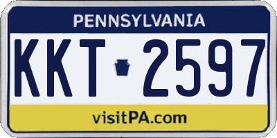 PA license plate KKT2597