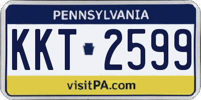 PA license plate KKT2599