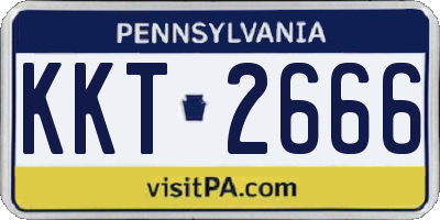 PA license plate KKT2666