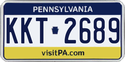 PA license plate KKT2689