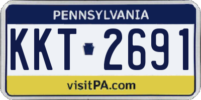 PA license plate KKT2691