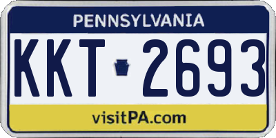 PA license plate KKT2693