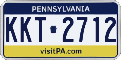 PA license plate KKT2712