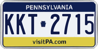 PA license plate KKT2715