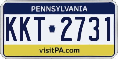 PA license plate KKT2731