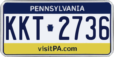 PA license plate KKT2736