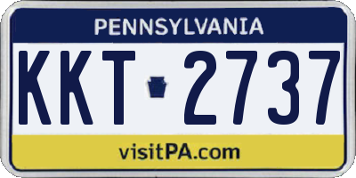 PA license plate KKT2737